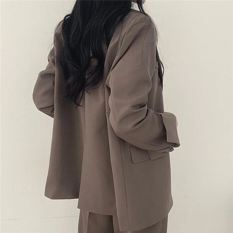 Fall Fashion Long Sleeve Blazer Mujer Pant Sets Blazers Women Casual Womens 2 Piece Outfit Set Suits Outwear 250721