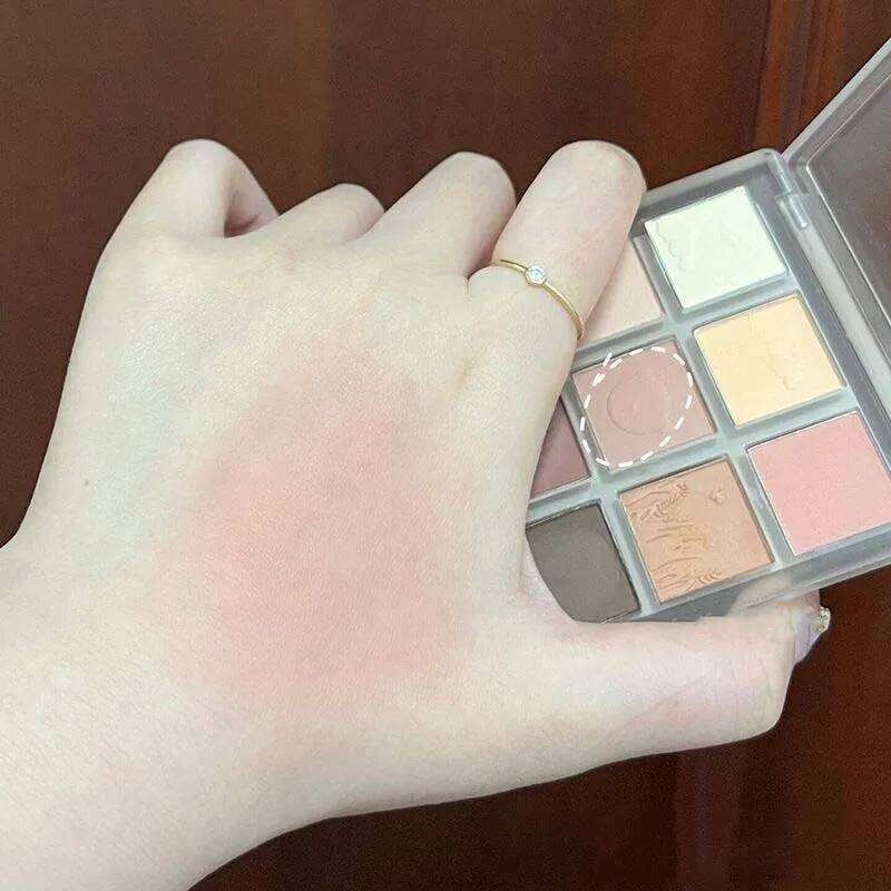 Nine Color Caffee Matte Cement Gray Dark Brown Makeup Shadows for Eyes Pigment Eyeshadow Make Up Palette X250723 X250724