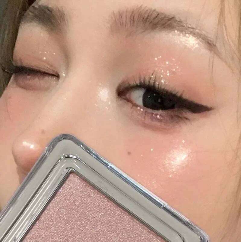 Single Color Clear Glittering Eyeshadow Palette Sparkling Powder Pink ple Blue Champagne Natural HighLight Makeup Eye Shadow X250723