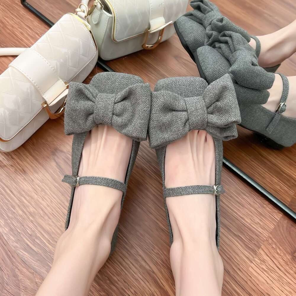 Designer Spring New Fashion Shallow Mouth Single 2025 French Style Outdoor One-Strap Women's Shoes Soft Sole Comfortable