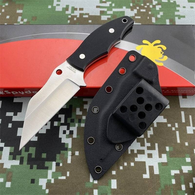 RONIN FB09 Tactical Fixed EDC Outdoor Hunting Survival Straight Knife D2 Blade G10 Handle with Kydex Sheath Knives high-quality