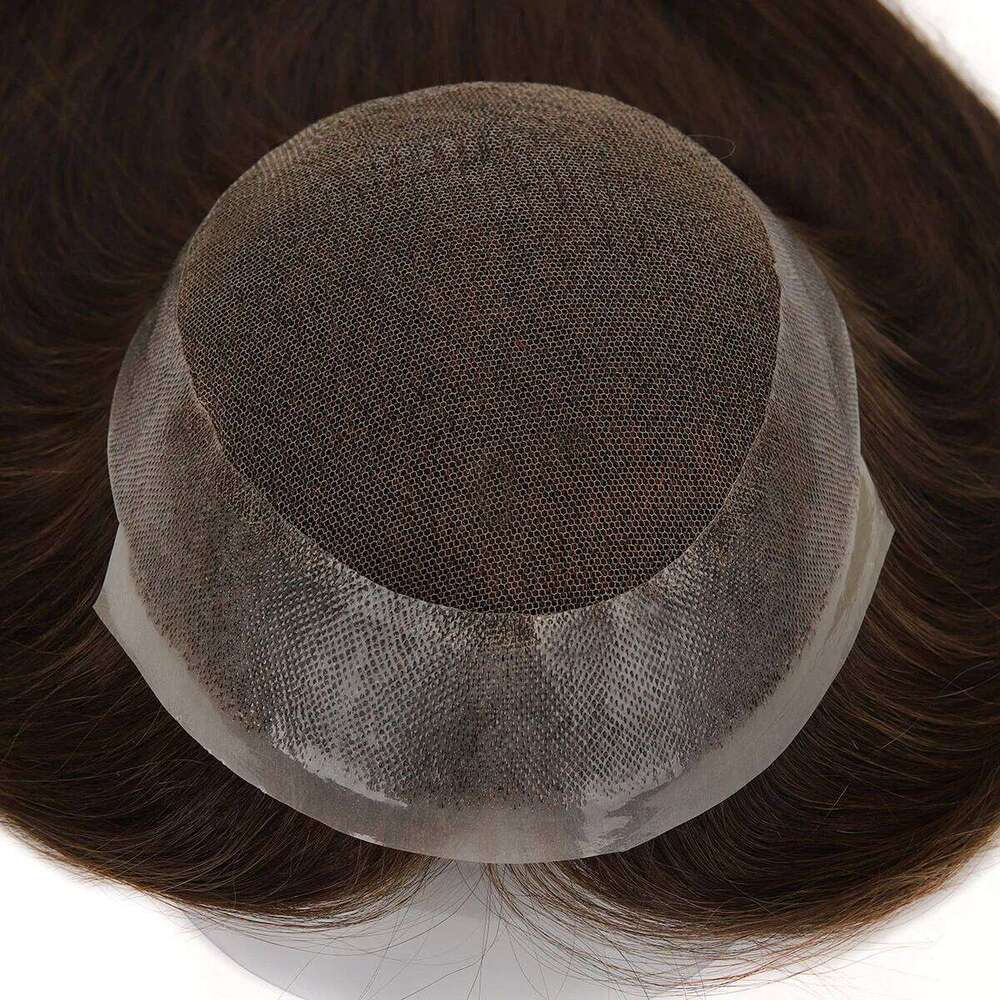 TUW08 Systems Lace & Skin Perimeter TopUnique for Women Piece Natural Human Hair Toppers