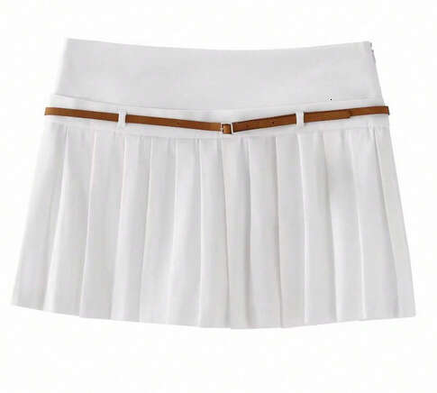 TRAFZA Spring Summer New Sexy Casual Versatile Women Slim Fit Bodycon Short Half Skirt B5