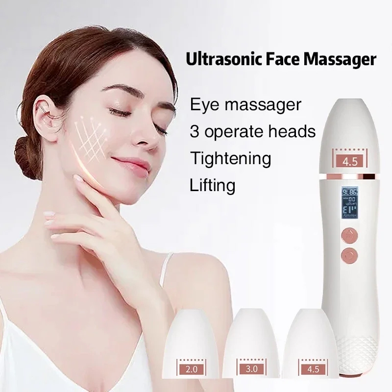 Mini Hifu Ultrasonic Device Home Use Handheld High Intensity Focused Ultrasound for Wrinkle Removal Anti-Aging Face Lifting Massager Skin Tightening E