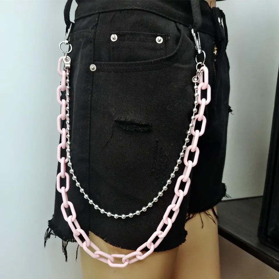 Punk Waist Chain Belt Silver Trousers Chain for Women Jeans Belt Chain for Pants Cool Metal Rock Chain Hiphop Summer Jewelry 250722