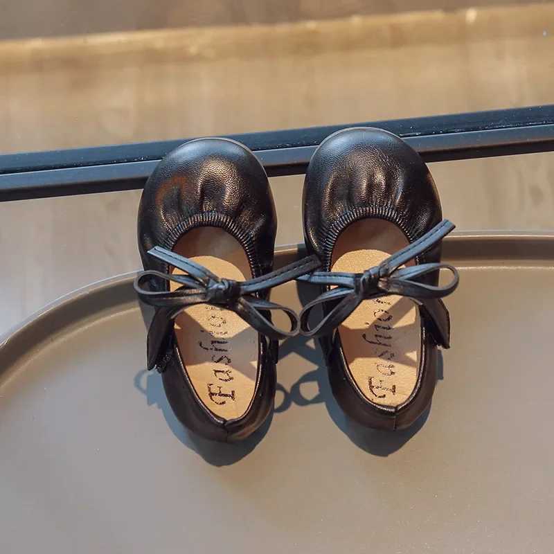2024 Spring New Children Flat Shoes Bowknot Closed Toe Light Kids Casual Shoes Fashion Non-slip Leisure Comfortable Boys Girls Shoes XJ250724