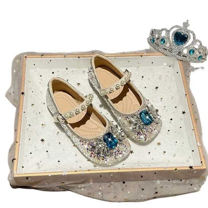 Girls Princess Shoes Autumn New Girls Single Shoe Fashion Girl Flat Shoe Anti Slip Child Leather Shoes Versatile Girls Shoes XJ250724