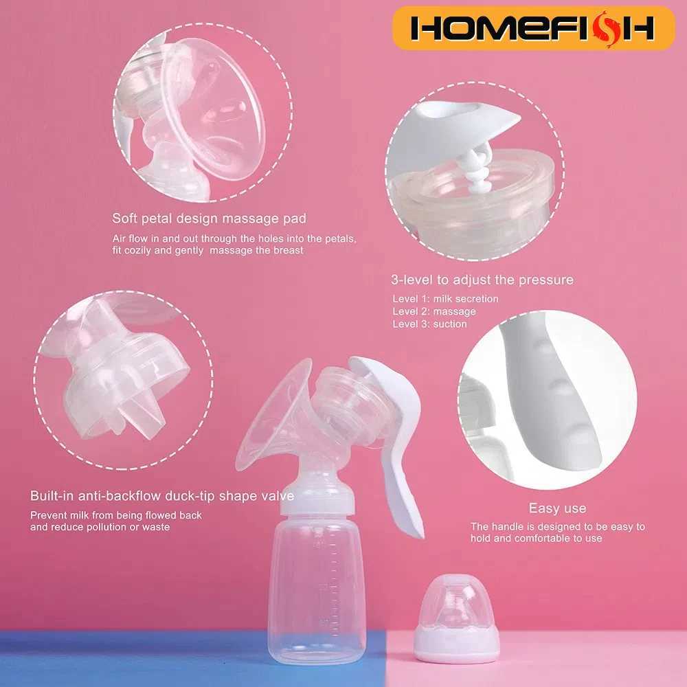 Manual Breast Pump Baby Nipple Suction Milk Pump Feeding Milk Collector Adjustable Gear Sucking Postpartum Supplies Accessories X250724