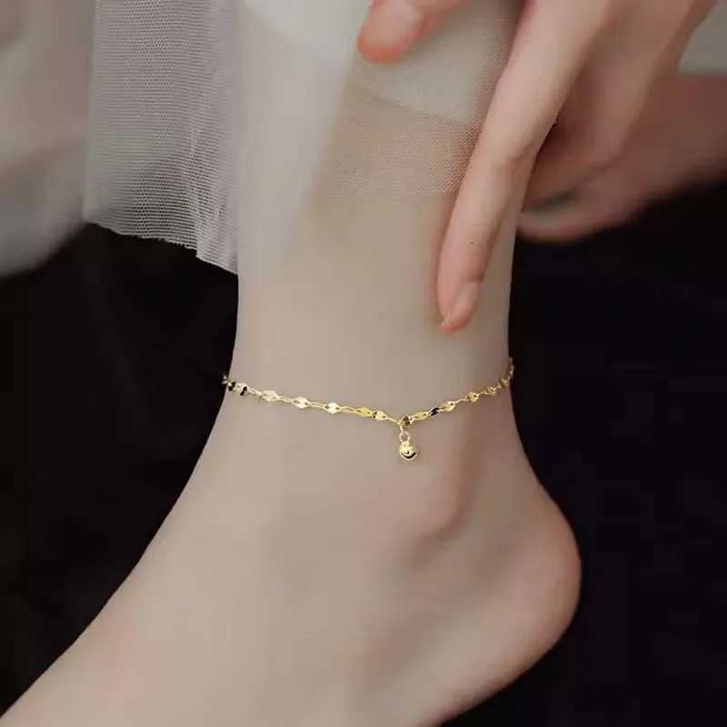 Exquisite Sparkling Small Square Transport Beads Anklets Bracelets for Women Fashion Simple Beach Thin Chain Party Jewelry Gifts S250724