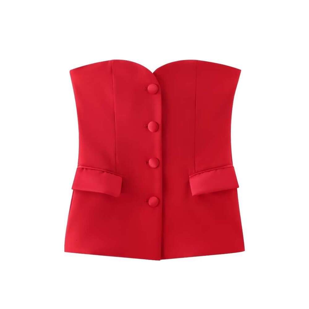 Women's Silk Satin Patchwork Tight Top And Cargo Split Skirt Pants Set B5