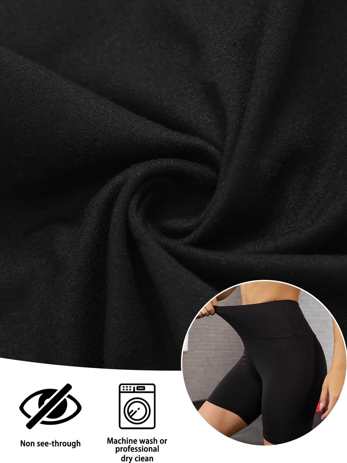 3-Pack Womens High-Waisted Biker Shorts Super Soft Tummy Control No See Through Workout Yoga Running Push-Up Gym Fitness Shorts XJ250724