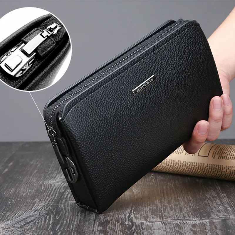 Mens Clutches Pu leather Password lock n mens wallet hand-held bag card bags handbags clutch purse bolsos 250723
