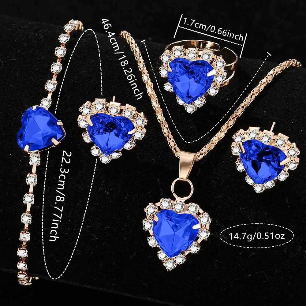6pcs/set Womens Luxury Rhinestone Quartz Watch Elegant Fashion Analog Wrist Watch Synthetic Gem Jewelry Set Gift for Mom Her W250724