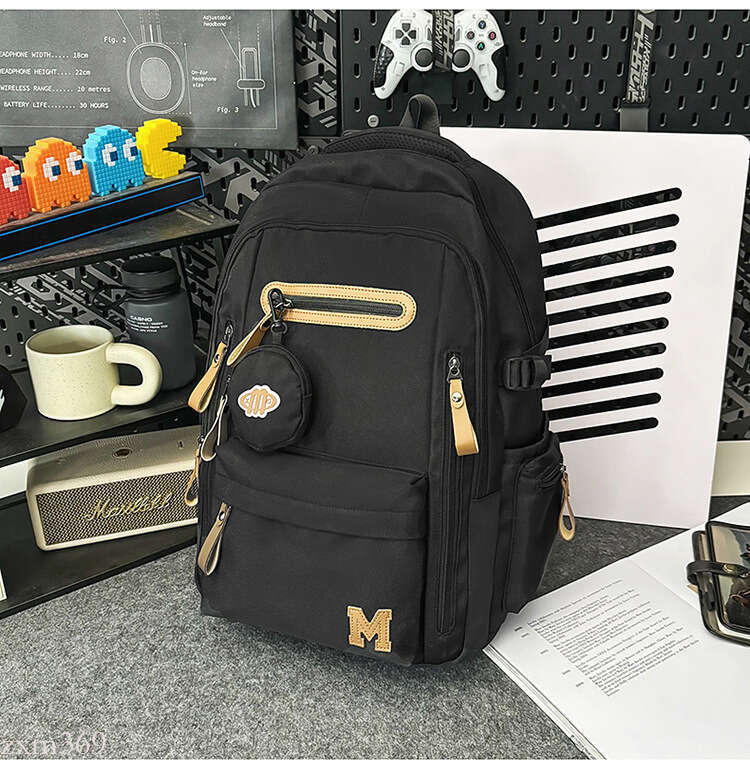 Lightweight for Female Middle High School Students, Large Capacity Men's Backpack with Air Cushion and Spine Protection, New Model