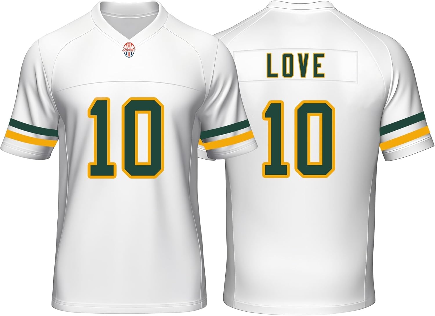 Custom Mens/Youth Football ed T-Shirt for Sports Fan Green/White No Brand/s reed jersey Free shipping