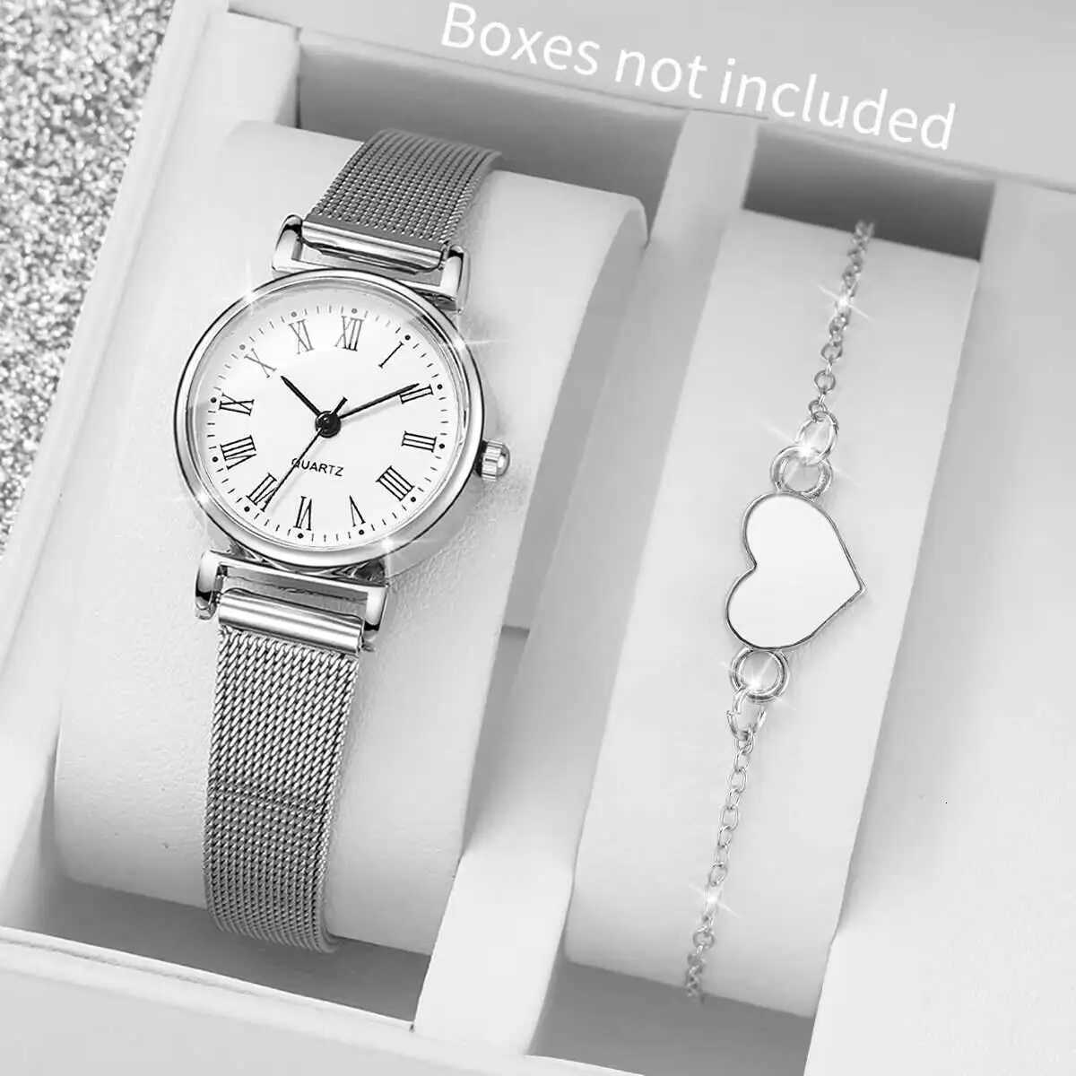2PCS/Set Fashion Women Watches Casual Analog Quartz Watch With Bracelet Set Reloj MujerWithout Box W250724
