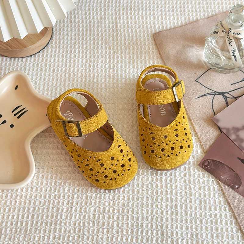 Children Princess Shoes Hollow-out Concise Sle Breathable Kids Flat Shoe Three Colors Summer All-match Comfortable Girls Shoe 23-34XJ250724