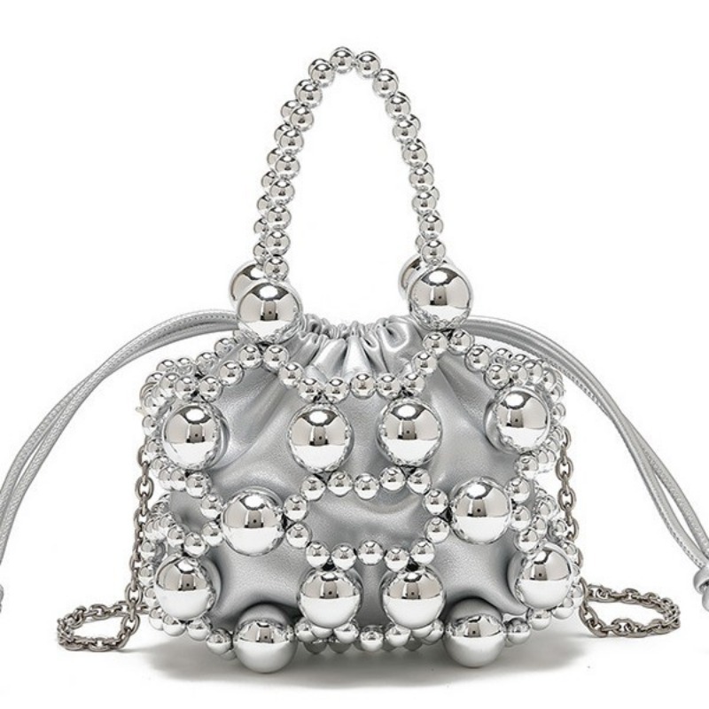 Chic Female Travel Companion: Stylish Niche Brand Messenger Purse with Intricate Beadwork