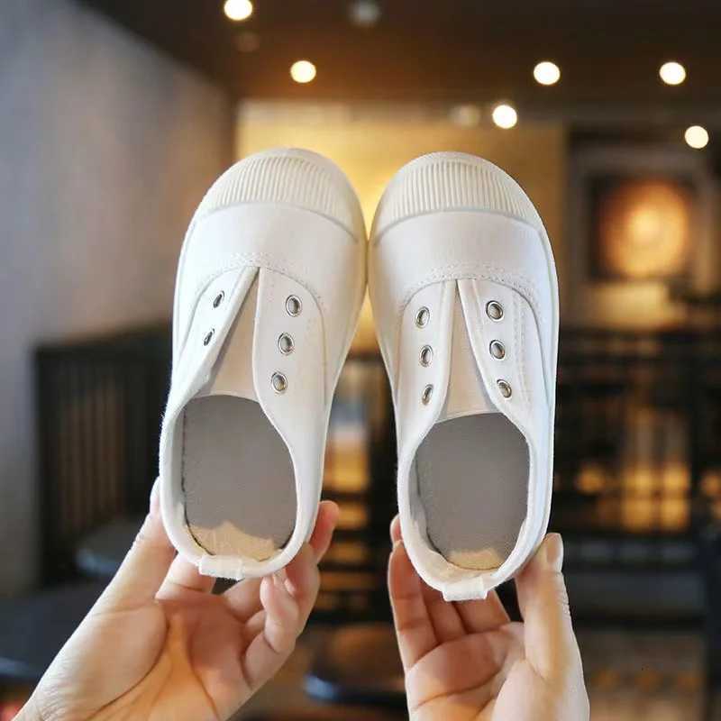 Real Photo Childrens Mesh Breathable Red Gray Black White Yellow Blue Canvas Shoes Boys Sneakers Girls Indoor Flats ShoesXJ250724