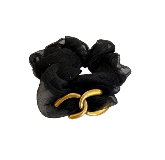 Luxury for woman Designer Elegant Style Scrunchies For Women, Gentle Fabric Ties, Fashionable Bun Ponytail Hair Accessories Free Ship