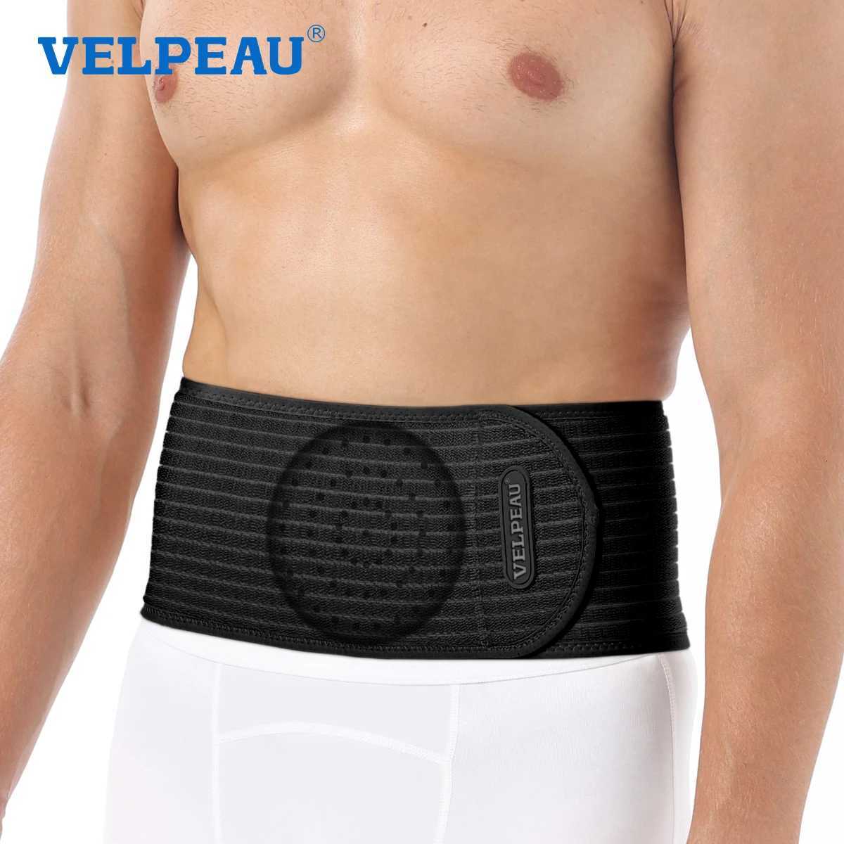 VELPEAU Umbilical Hernia Belt for Epigastric Incisional and Belly Button Hernia Navel Abdominal Binder Adjustable and Non-Slip W250724