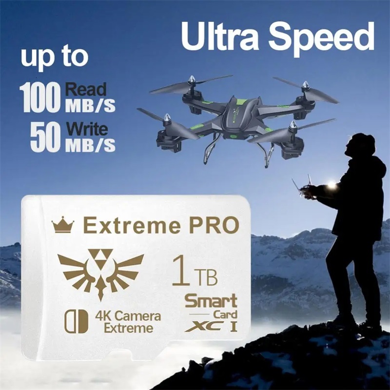 Newest 2TB Yellow Star SD TF Fast Speed A2 V30 Memory U3 Micro Tf Sd Card For Nintendo Switch Game Console Accessories