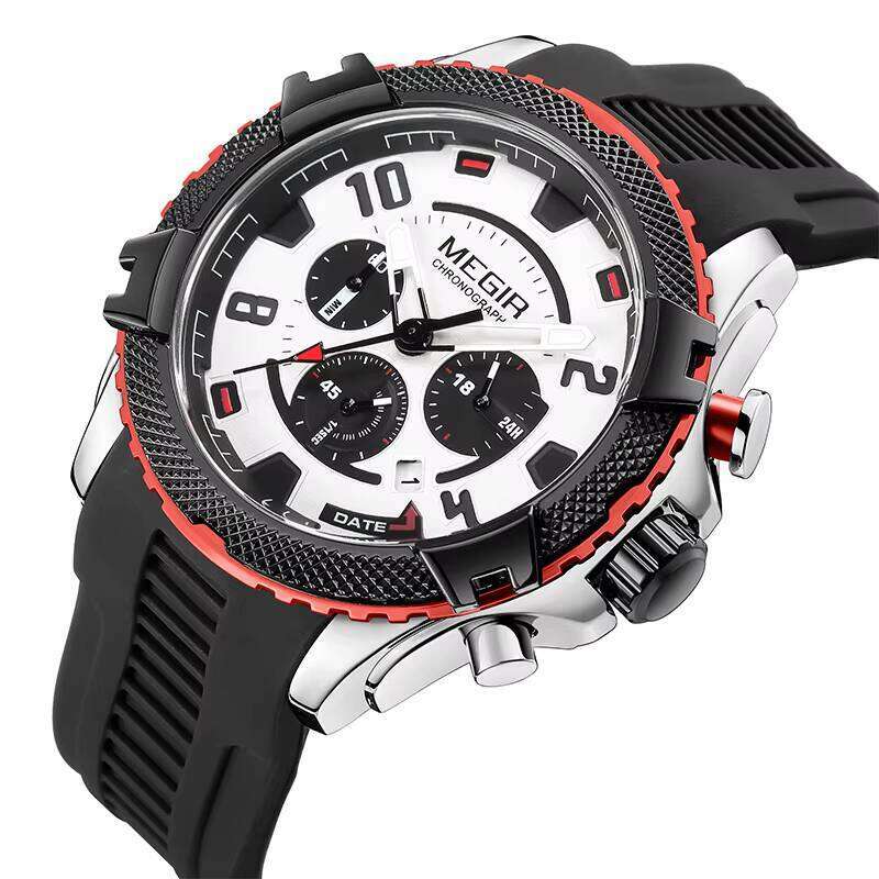 DHwatches MEGIR Men's Digital Sports Watch - 51mm Big Face, Chronograph, Luminous, 30M Waterproof, Silicone Strap
