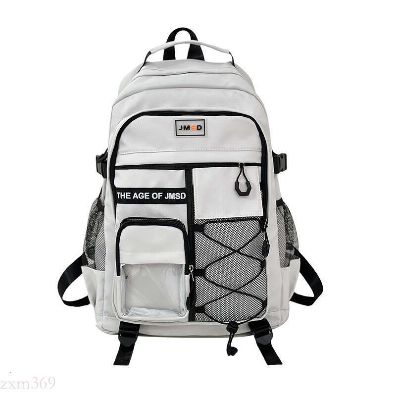 New Style Junior Boys Backpack, Lightweight and Spine-Protecting, High School Girls Student Double Shoulder Bag, Large Capacity, Dirt-Resistant Campus