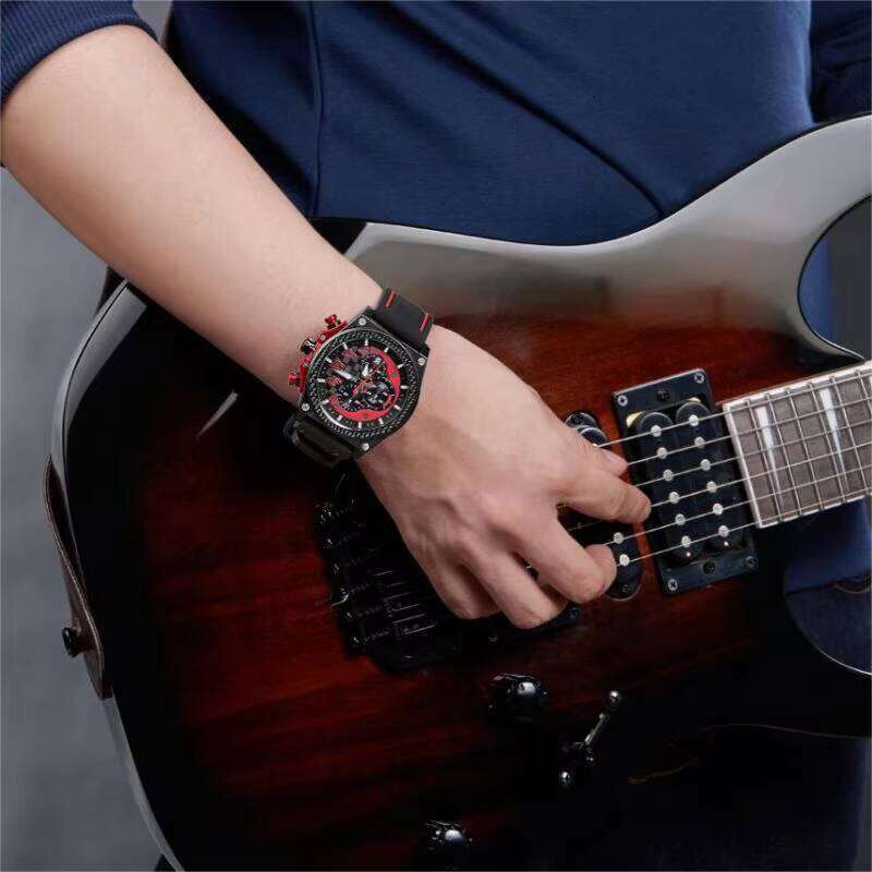 MEGIR Men's Sport Chronograph Watch - Waterproof, Luminous, Silicone Strap, 36.5mm - Bulk Wholesale