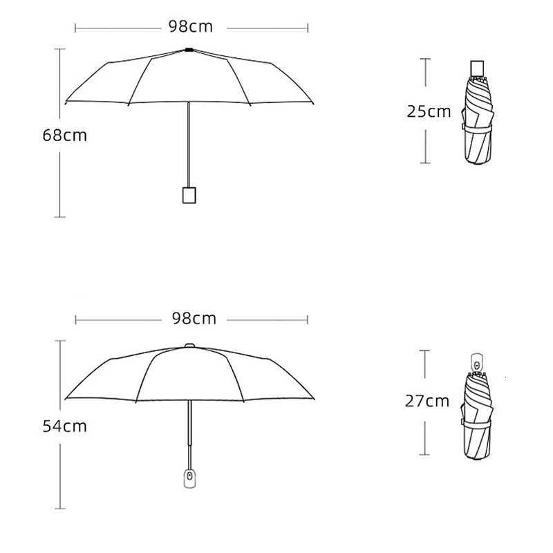 Automatic Umbrella Pink and Purple Unicorns Lovely Umbrella Shade Umbrellas UV Blocking Rain and Wind Automatic Umbrella R250724
