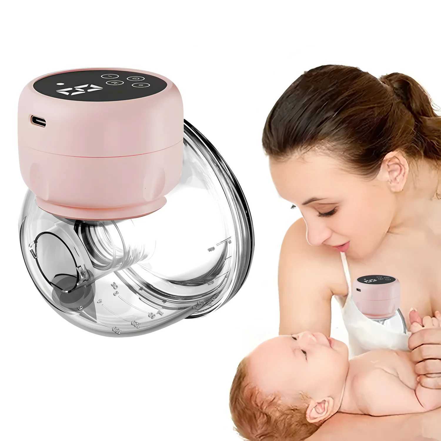 Wearable Electric Breast Pump Portable Hands-Free Milk Collector Comfortable Breast Milk Extraction Rechargeable Leak-Proof X250724
