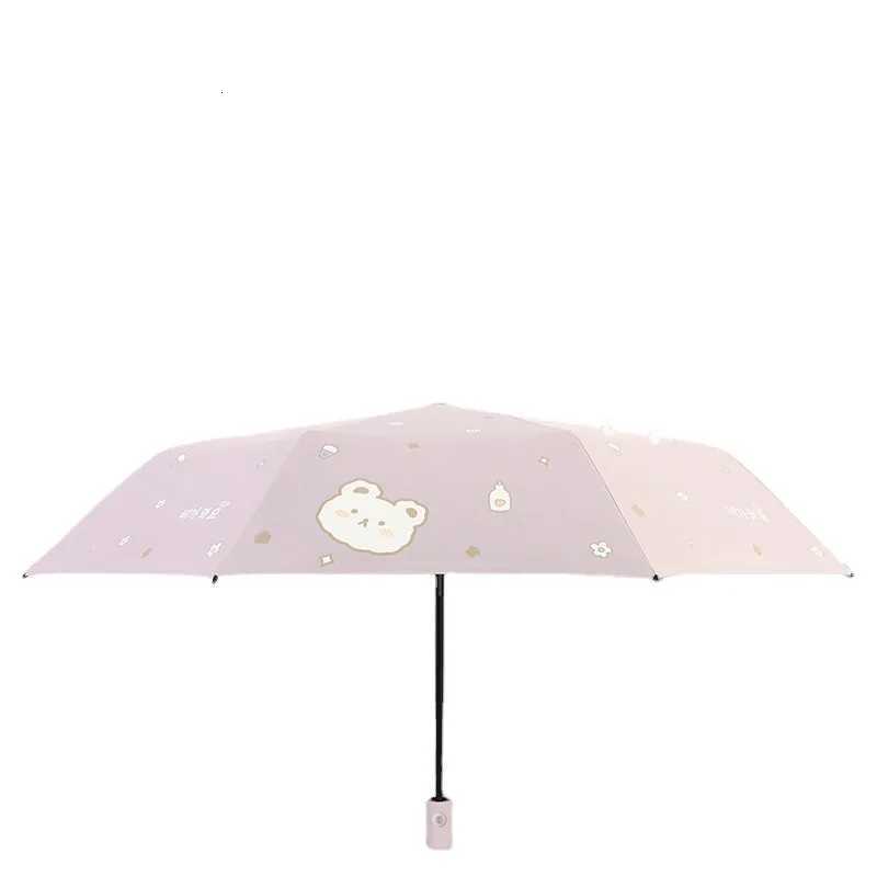 Windproof Folding Umbrella parasol umbrella Cute Little Bear Automatic Umbrella UV blocking and shading Portable for Travel Gift R250725