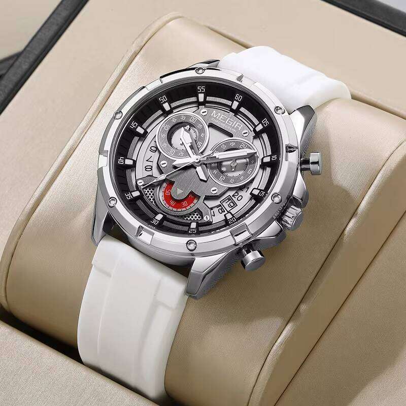 MEGIR Men's Fashion Sports Watch - 2025 Summer New Release, Waterproof, Luminous, Silicone Strap - Bulk Wholesale Watch