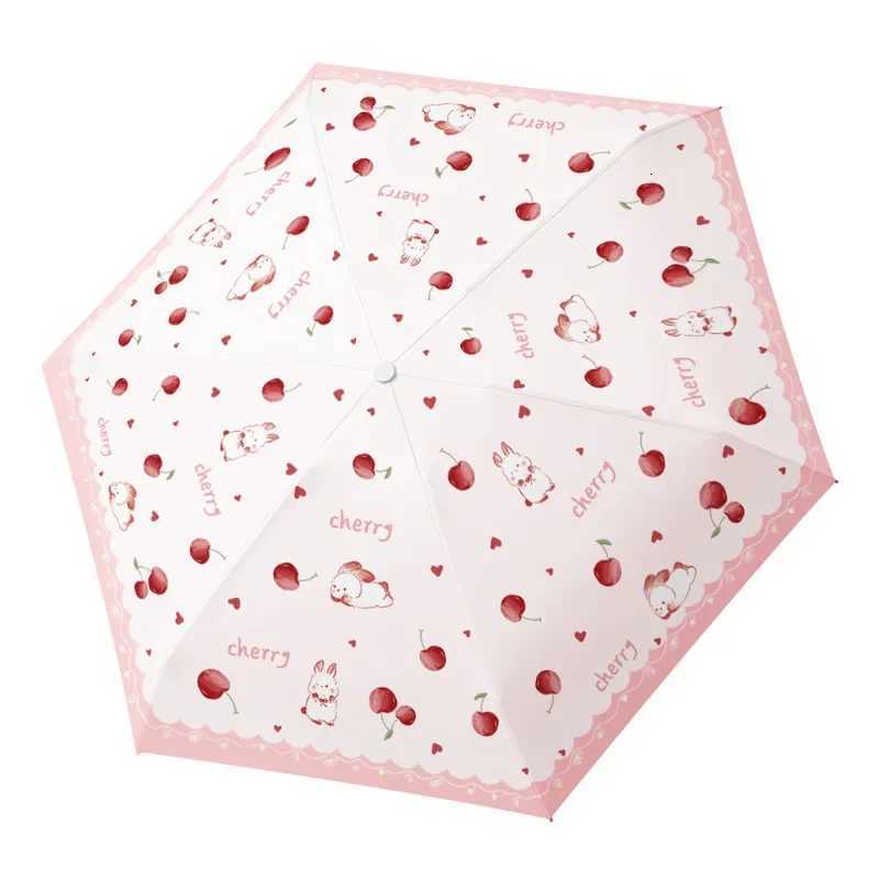 Cherry Rabbit Small Fresh Pocket Capsule Umbrella Ultra Light Folding Sun Protection Sun Umbrella Sun Rain Gift Umbrella R250724
