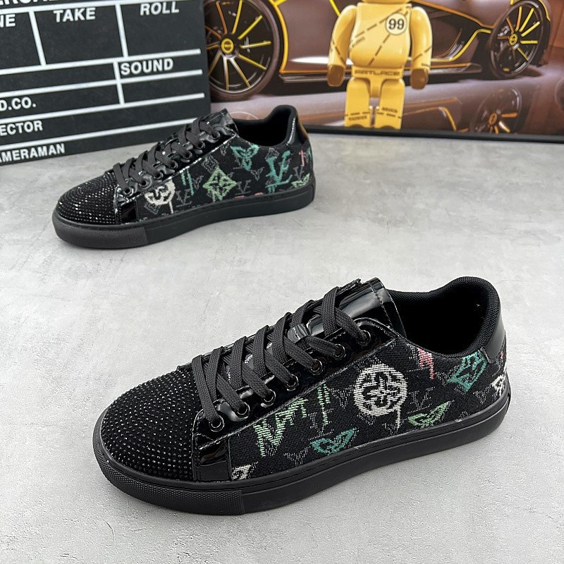 Jiarong Tide Brand Versatile fashionable sneakers Fashion board shoes Men's soft soled leather low cut casual shoes spirited young man hot