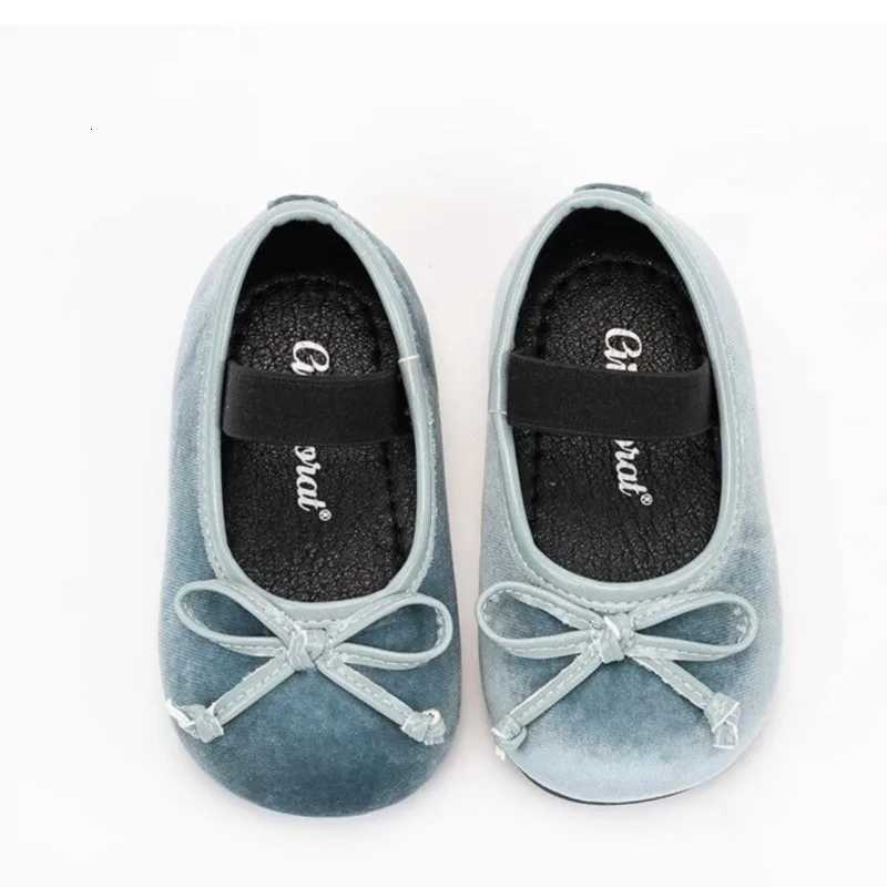 Fashion Baby Girl Princess Band Velvet Shoes Infant Toddler Child Flat Bow Shoes Soft Bottom Spring Autumn Summer Christmas XJ250724