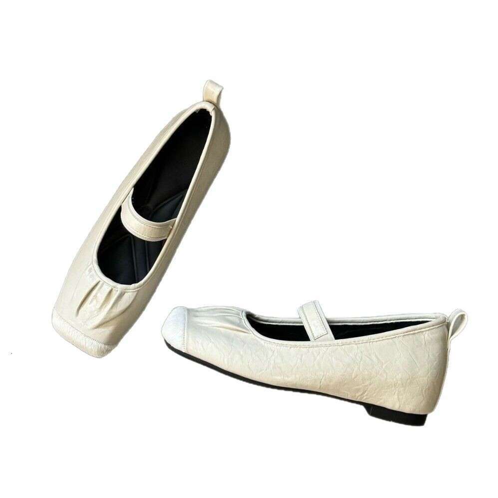 French Style Square Toe Mary Jane for Women, Flat Thick Heel, New Soft Leather Low Heel Single Shoes, Shallow Mouth Fashion Women's Shoes