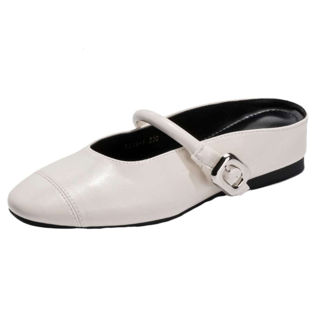Designer Half for Women Fashionable Outdoor Wear High-End Casual Women's Korean Style Slip-On Thick Sole Height Increasing Shoes