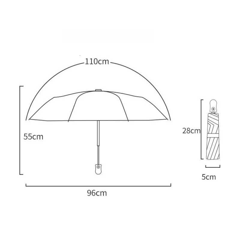Fresh Flowers and Rain Dual-purpose Parasol Automatic Umbrella for Women with High-end Ultraviolet Sun Protection Sun Umbrella R250724
