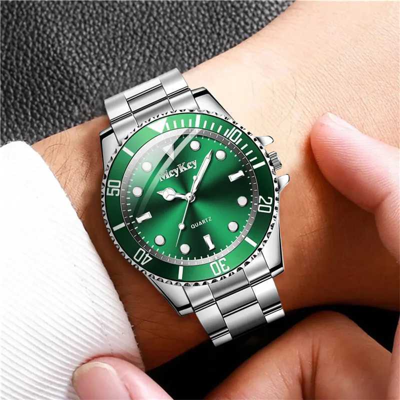 Fashion Large Dial Men Quartz Watch Men Business Watches Casual Clock Sports Wristwatch Mens Watch W250724