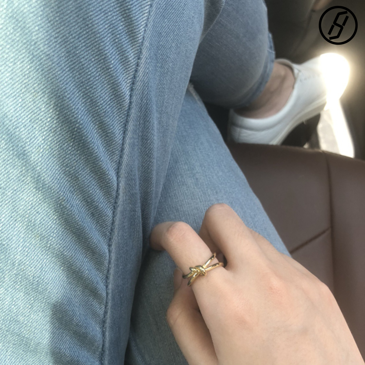 Hot Sale Trend Ring Jewlery Designer for Women Japanese and Korean Simple Women's Knotted Ring Accessories Korean Style Fashionable Index Finger 