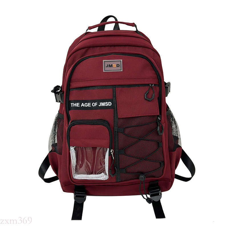 New Style Junior Boys Backpack, Lightweight and Spine-Protecting, High School Girls Student Double Shoulder Bag, Large Capacity, Dirt-Resistant Campus