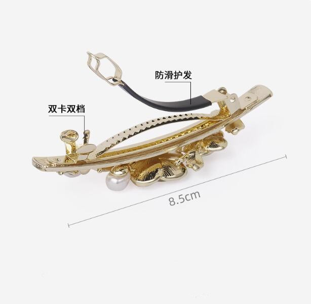 Luxury Spring Designer Womens Hairpin Brand CLASSIC RETRO ELEGANCE camellia flower Claw Clip Classic Hairclip Metal Shark Hairpin Hair Clips Hair Acce