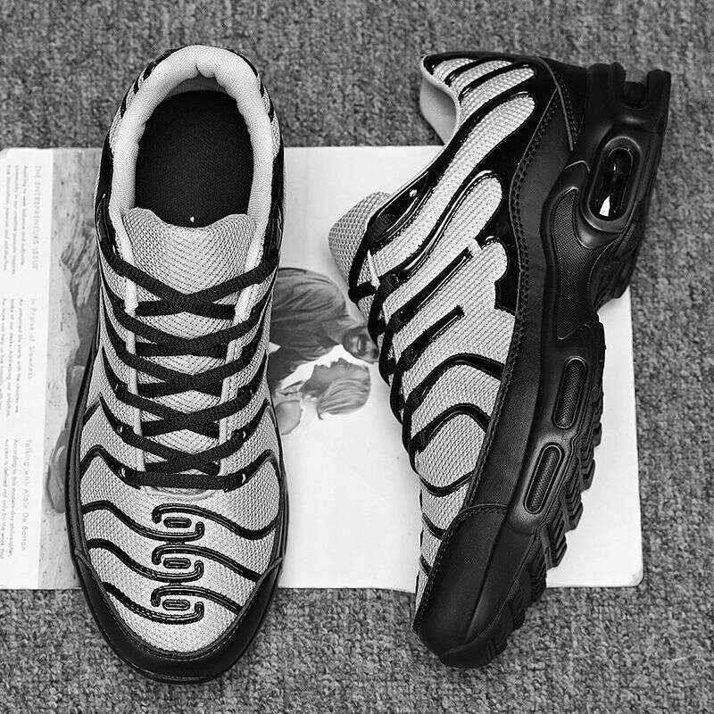 Men's Air Cushion Fly Woven Breathable Sports Outdoor Casual Lightweight Comfortable Running Shoes