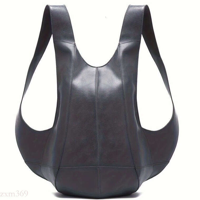 Crazy Horse Vegetable Tanned Soft Leather PU Unisex Beetle Student Trendy Backpack School Casual Bag