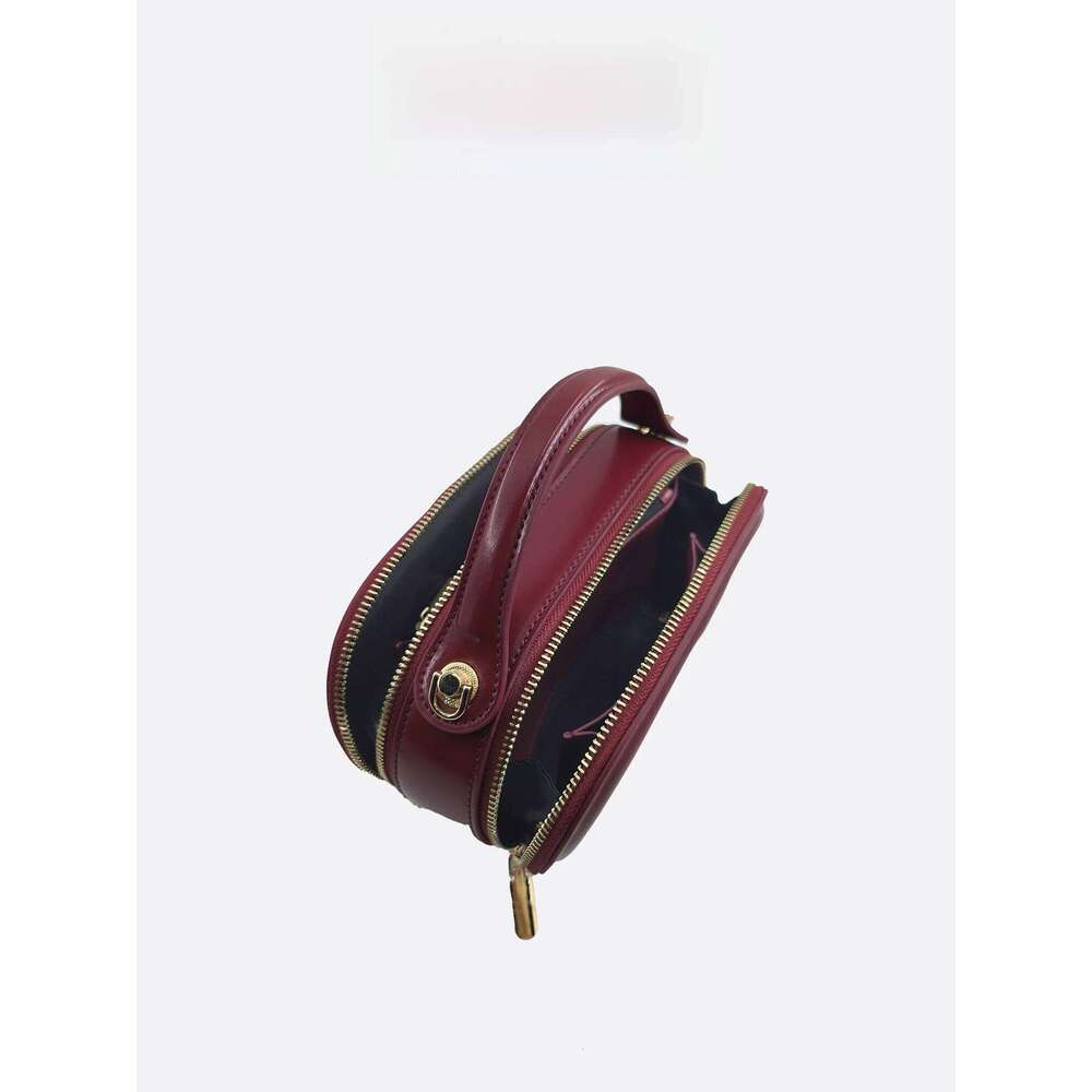 Spring Summer New Faionable Red Leather Handbag Women's Single Oulder Crossbody Sli Commuting Bag Soft Handle