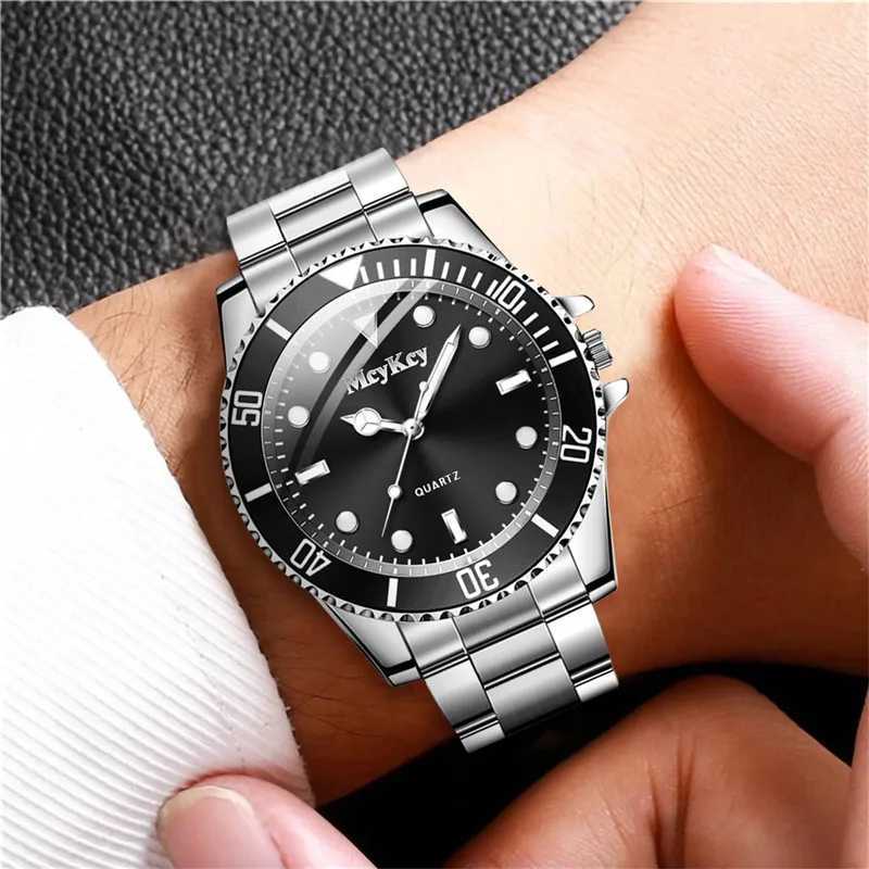 Fashion Large Dial Men Quartz Watch Men Business Watches Casual Clock Sports Wristwatch Mens Watch W250724