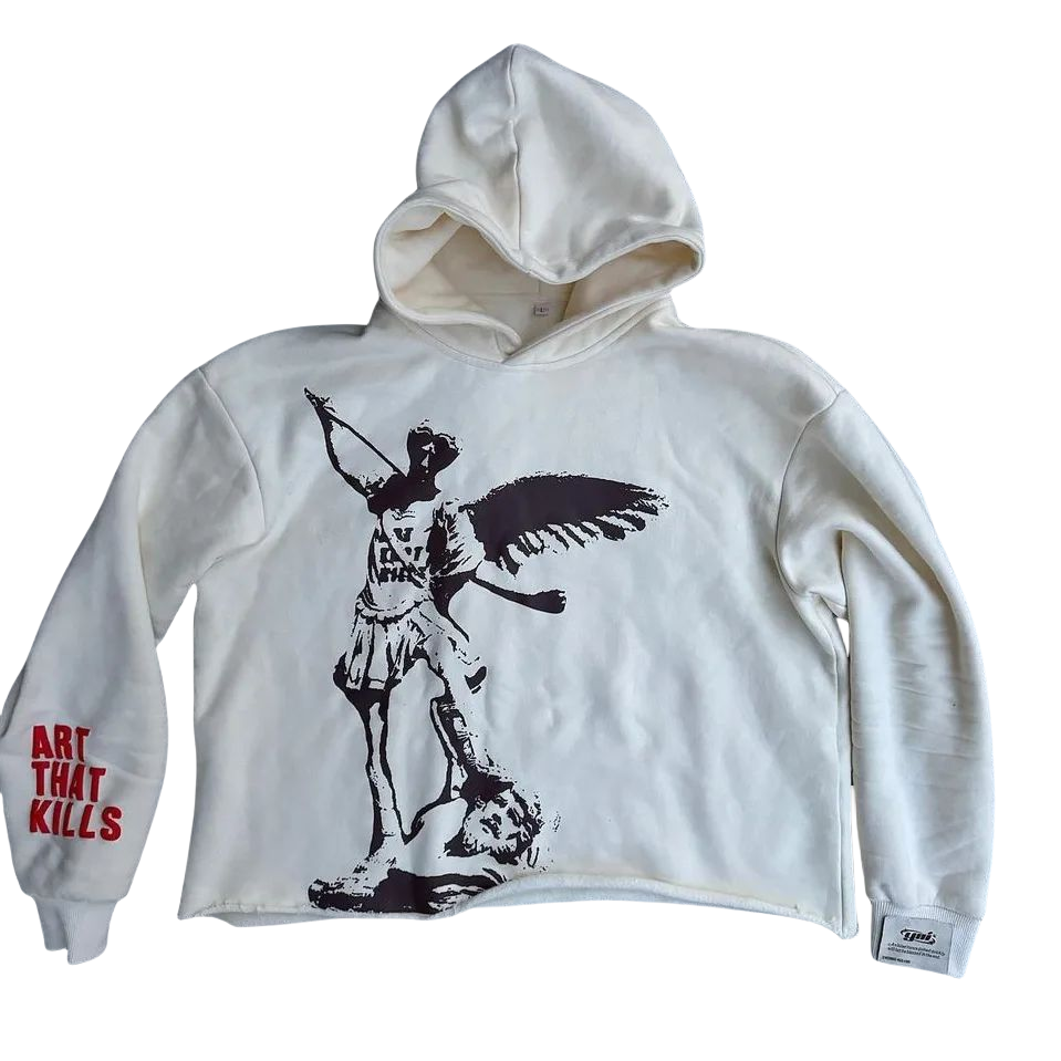 American Gothic Y2K Harajuku Hip-hop Pattern Street Letter Printing Pullovers Fashion Casual Loose Hoodies For Men And Women