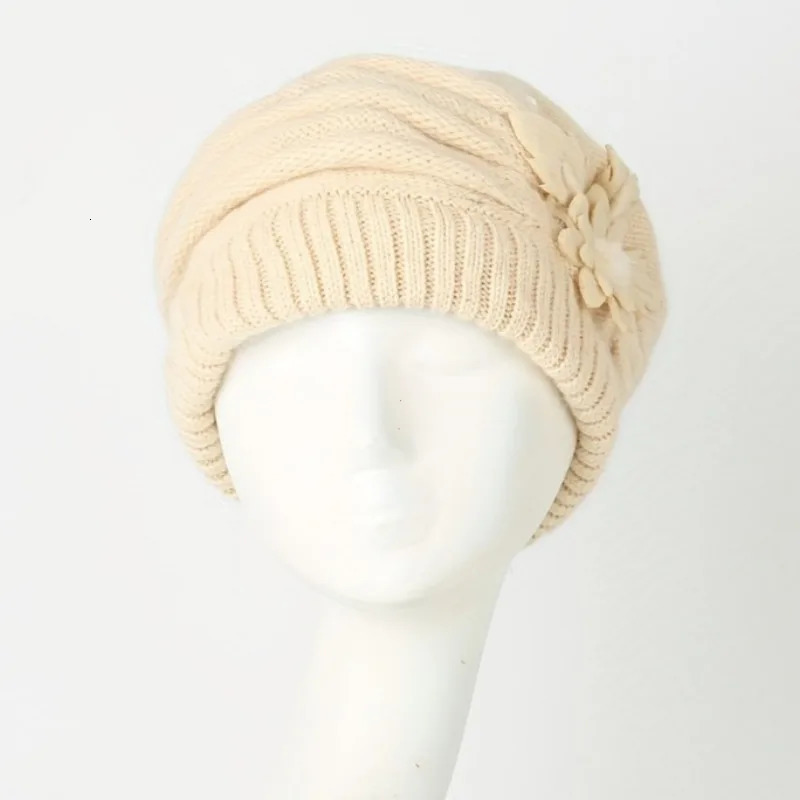 Autumn and Winter Hats Foreign Style Rabbit Hair Wool Beret Middle-aged Mothers Plush and Thickened Ear Protection Bonnets 250722