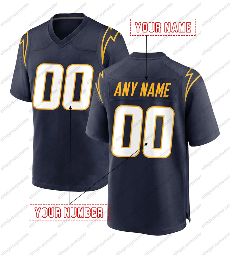 Omarion Hampton 8 Ladd McConkey 15 Cities Football Jerseys Justin 8 Heinicke 10 Herbert 27 Dobbins 28 Haskins Custom Any Number Name For Men Women You